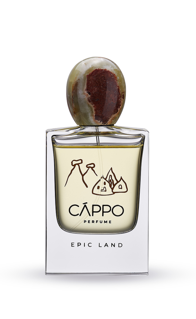 Epic Land şişesi, oniks kapaklı